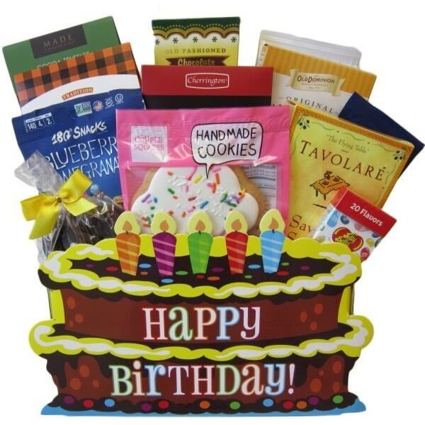 Birthday Cake Gift Basket