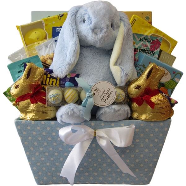 Peter Cottontail Gift Basket - Blue
