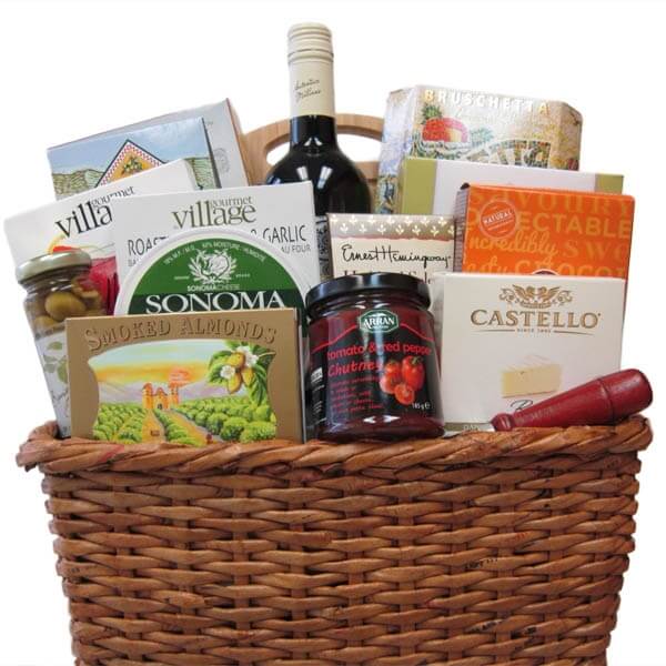 Sweet and Savory Wine Basket