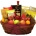 Fruit and gourmet extravaganza gift basket